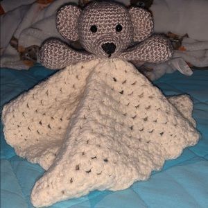Crochet teddy blanket